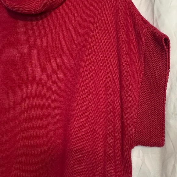 Coldwater Creek Women’s short sleeve turtleneck sweater size Large Pink - Picture 2 of 11